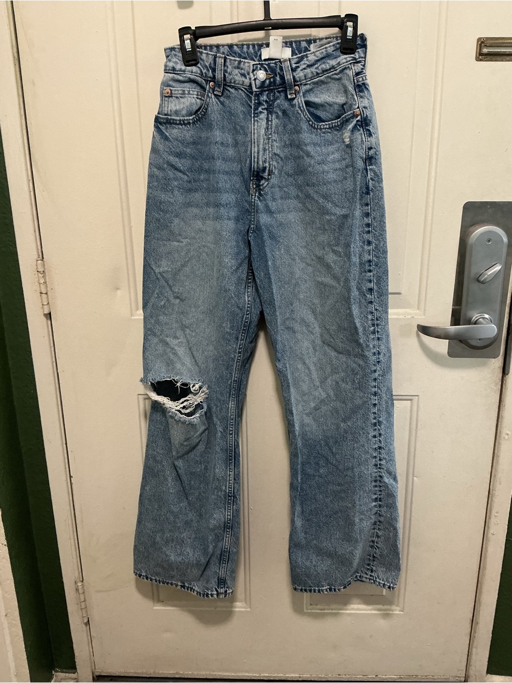 H&M Light Blue High-Waist Denim Jeans